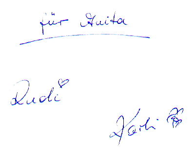 Autogramm fr Anita